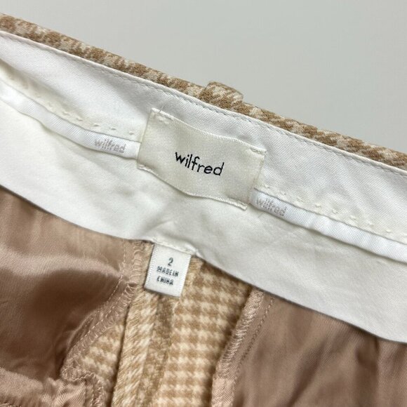 ARITZIA Wilfred The Effortless Cropped Pant in Claudine Hounds Tooth Size US 2 - Picture 6 of 8